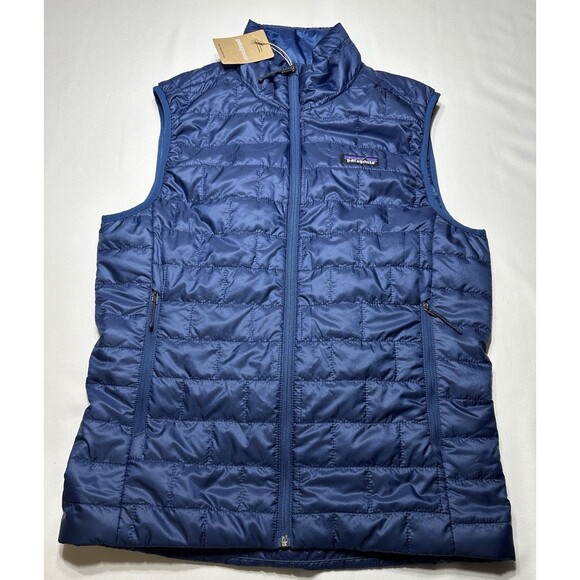 Patagonia Other - Patagonia Nano Puff Vest Clement Blue Full Zip Primaloft 84243 Mens NWT New